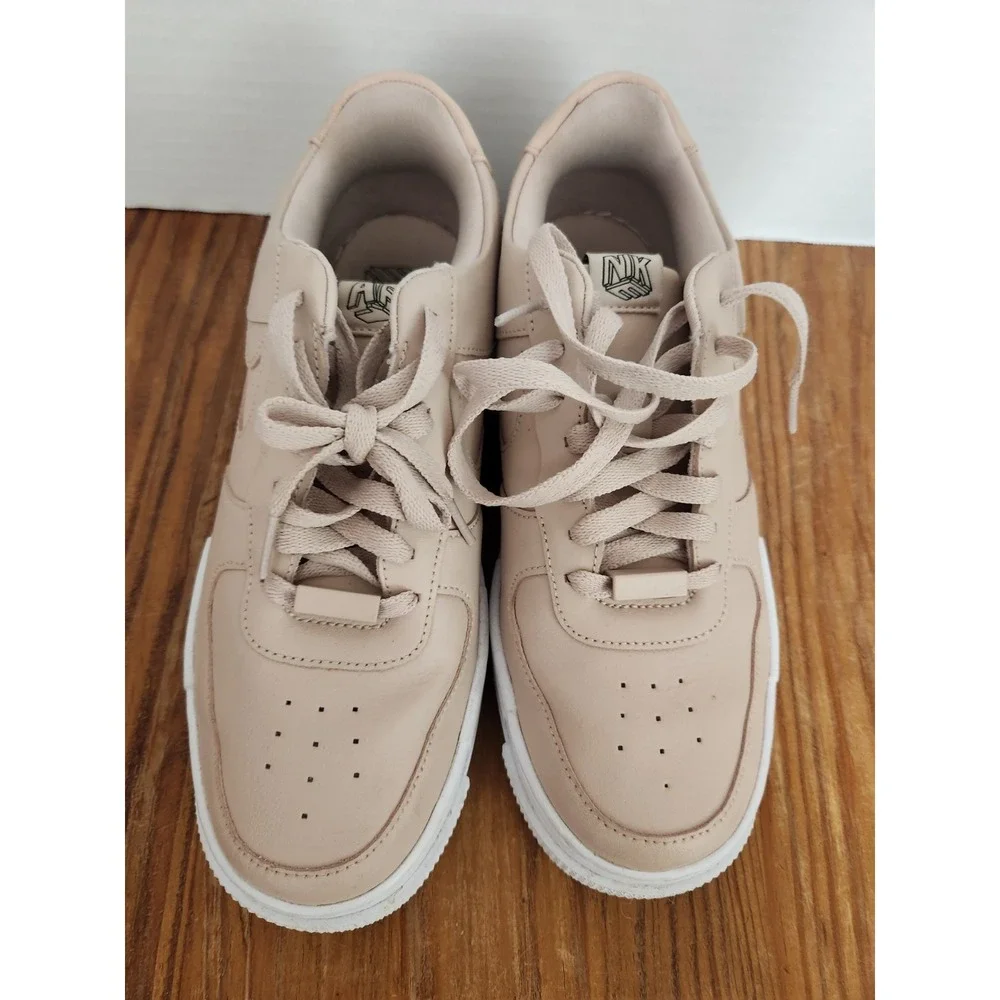 Nike Air Force 1 AF1‎ Pixel Particle Beige Platform Sneakers Size 9 СК6649-200
